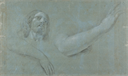 Study for a Head of Christ [recto]/Study of Angels [verso]