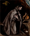 Saint Francis Kneeling in Meditation