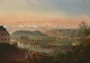 Vista of the Pyrenees from Pau at Dawn