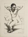 Seated Nude with Raised Arms (Frida Kahlo)