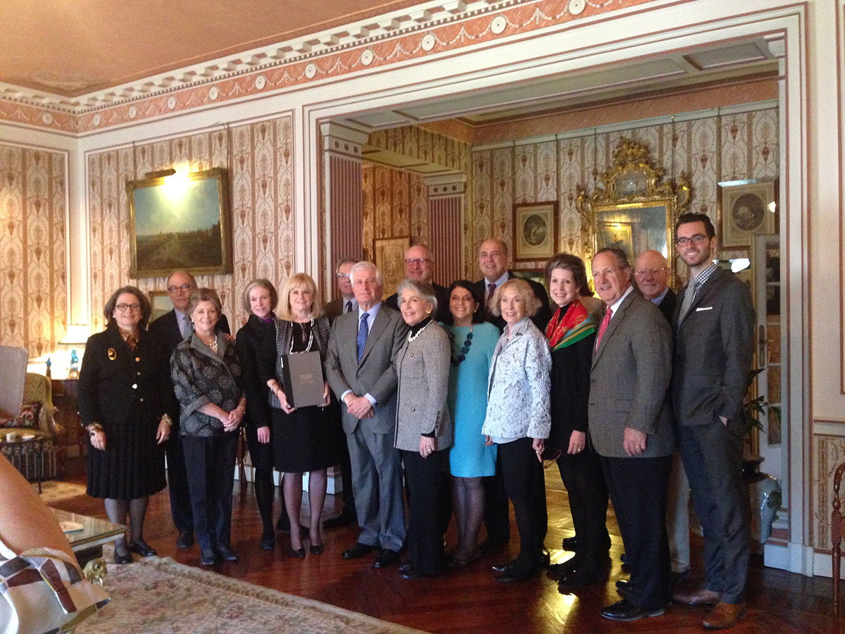 Meadows Museum members in the Liria Palace, Madrid, on a private tour with the Duke of Alba, March 2015.