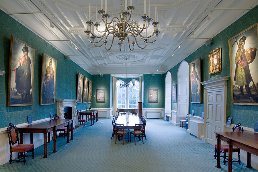 The Zurbaran paintings and other works hanging in Auckland Castle's Long Dining Room. Photo by Colin Davison. © Auckland Castle Trust/ Zurbarán Trust