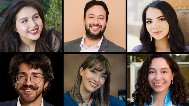 Group of 6 performers at Meadows event An Evening of Hispanic Art and Song